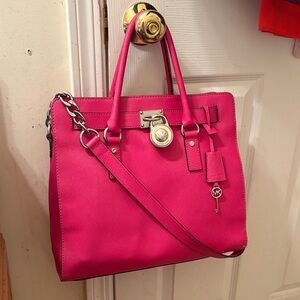 Michael Kors Fuchsia Satchel Bag